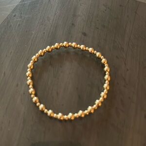 Heavily gold plated stretchy bracelet